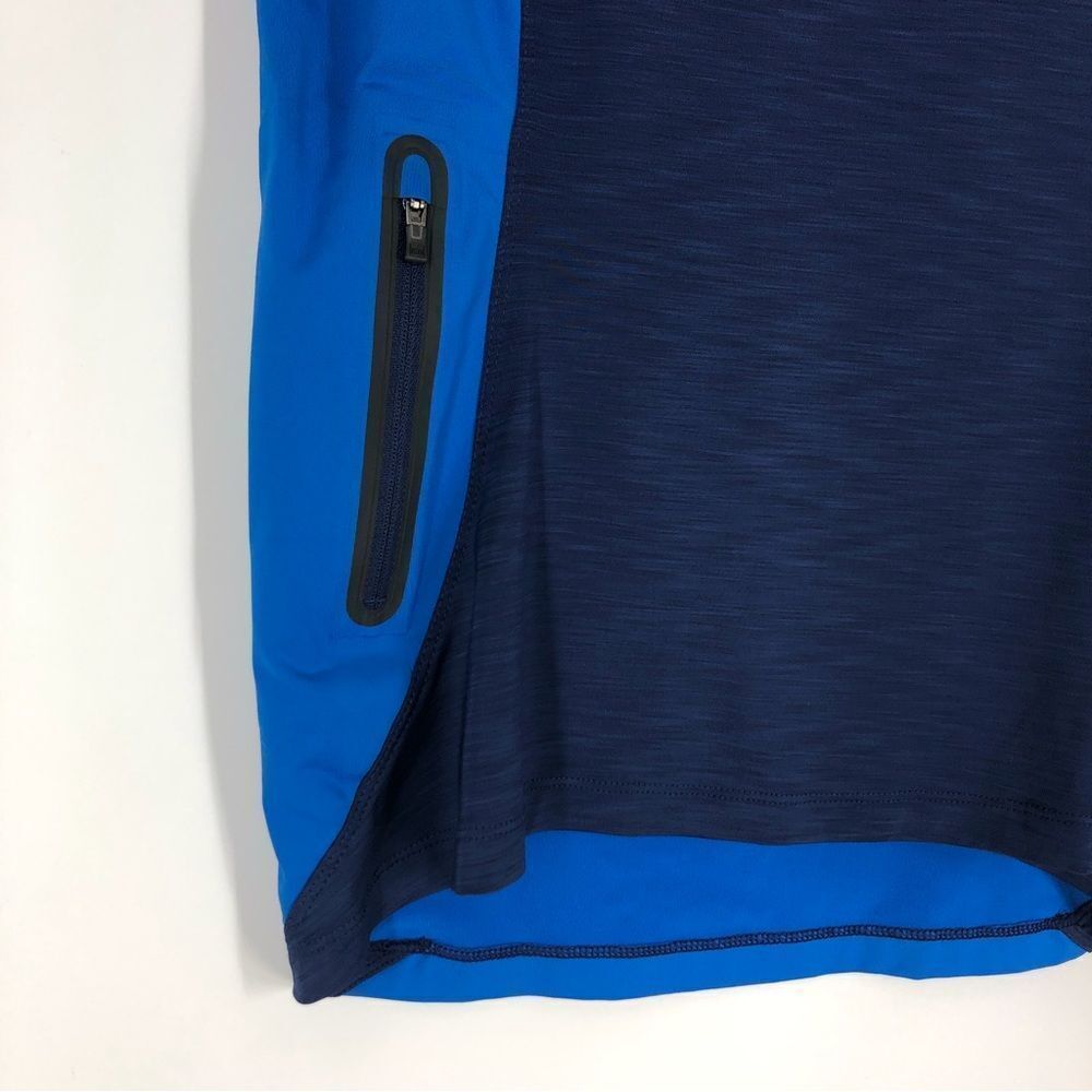 REI Womens Hiking Shirt Size‎ XS Blue Zip Pocket Fitted Gorpcore Outdoors - Picture 3 of 8